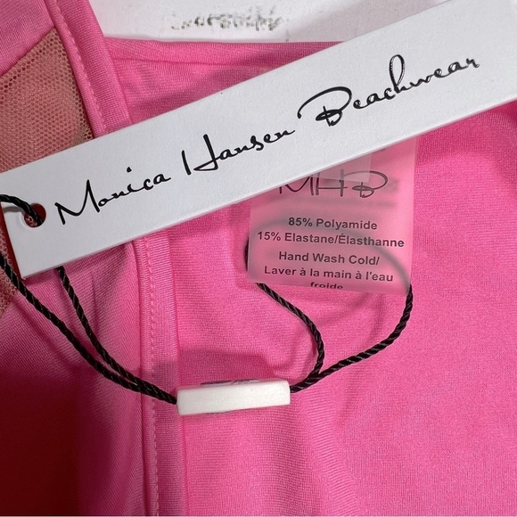 Monica Hansen | Money Maker Strappy Mesh Panel Bikini Bottom Pink Panther | XS - Picture 14 of 16